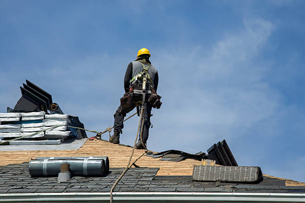Professional Roof Replacement technician working in Saint Benedict, PA